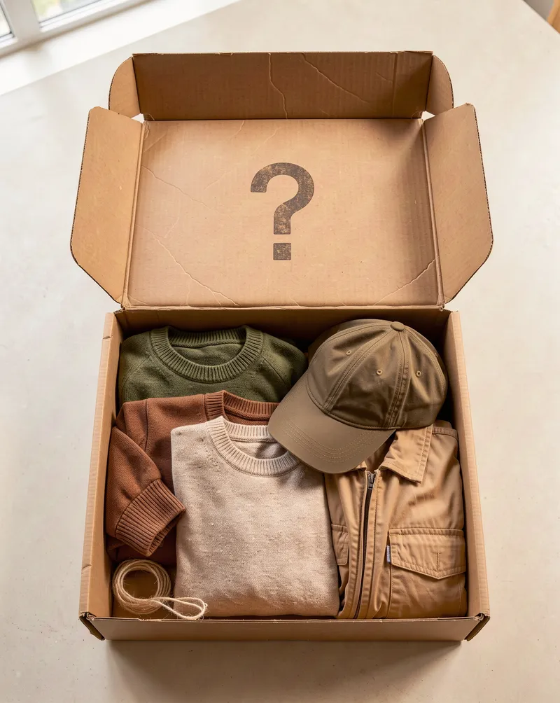 AI concept image: Feeling lucky? Try a mystery box.
